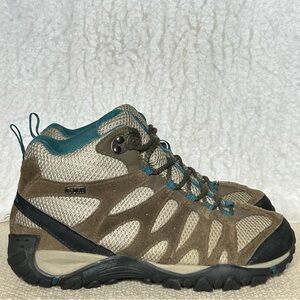 Merrell Womens Brown/Tan Select Dry Leather/Textile Hiking Outdoor Boots SZ 7.5